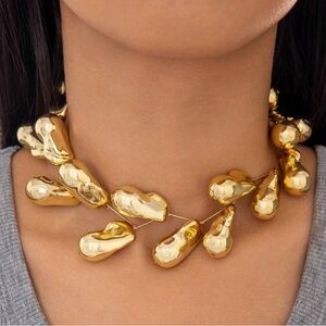 🆕 Water Drop Choker Statement Necklace